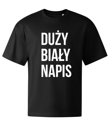Duży BIAŁY napis